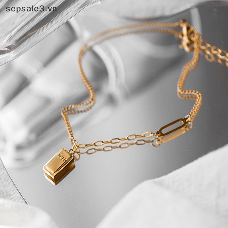 # Sepsale # Vòng chân bằng thép titan đơn giản dành cho nữ Vòng chân 18K nâng cao dành cho nữ Quà tặng phụ kiện vòng chân tình yêu.
