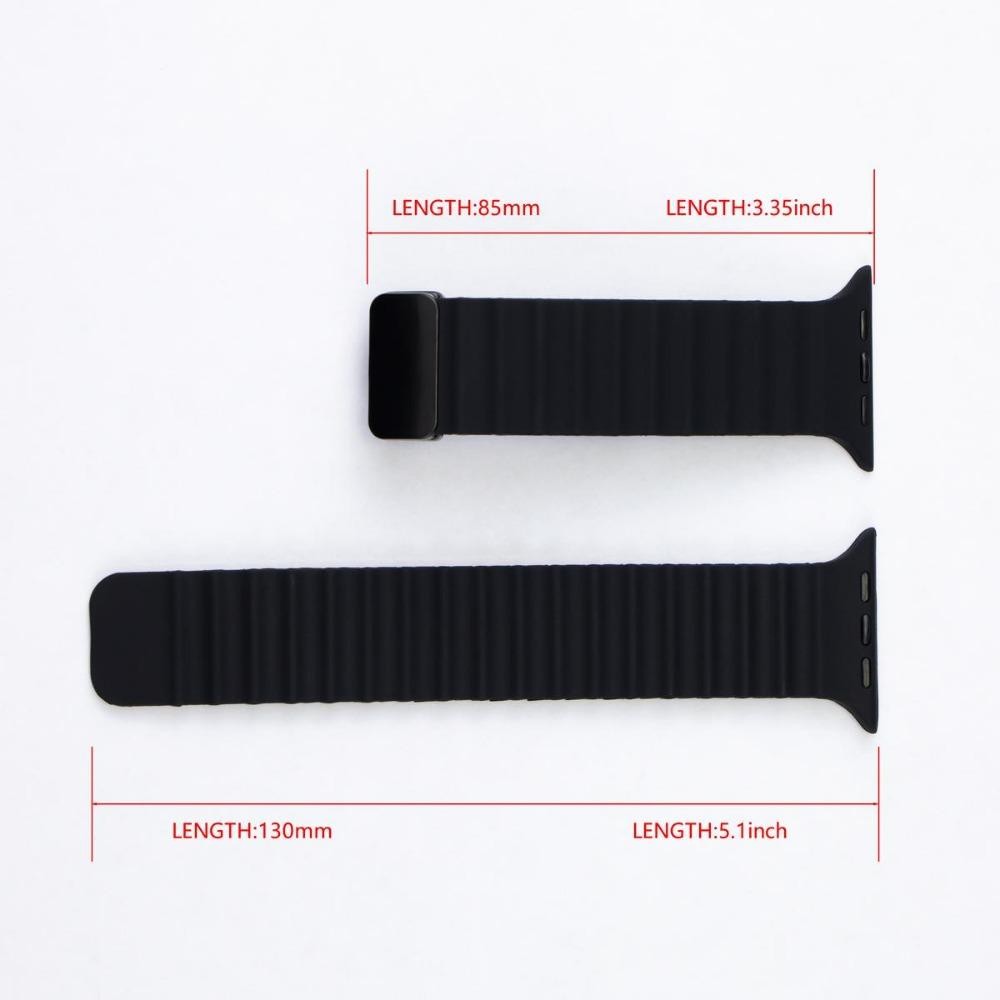 Dây đeo silicon khóa từ tính cho Apple Watch Series11 / 10 46mm 42mm Ultra3 / 2 / 1 49mm 9 8 7 6 5 4 3 SE 45mm 44mm 40mm 41mm 38mm
