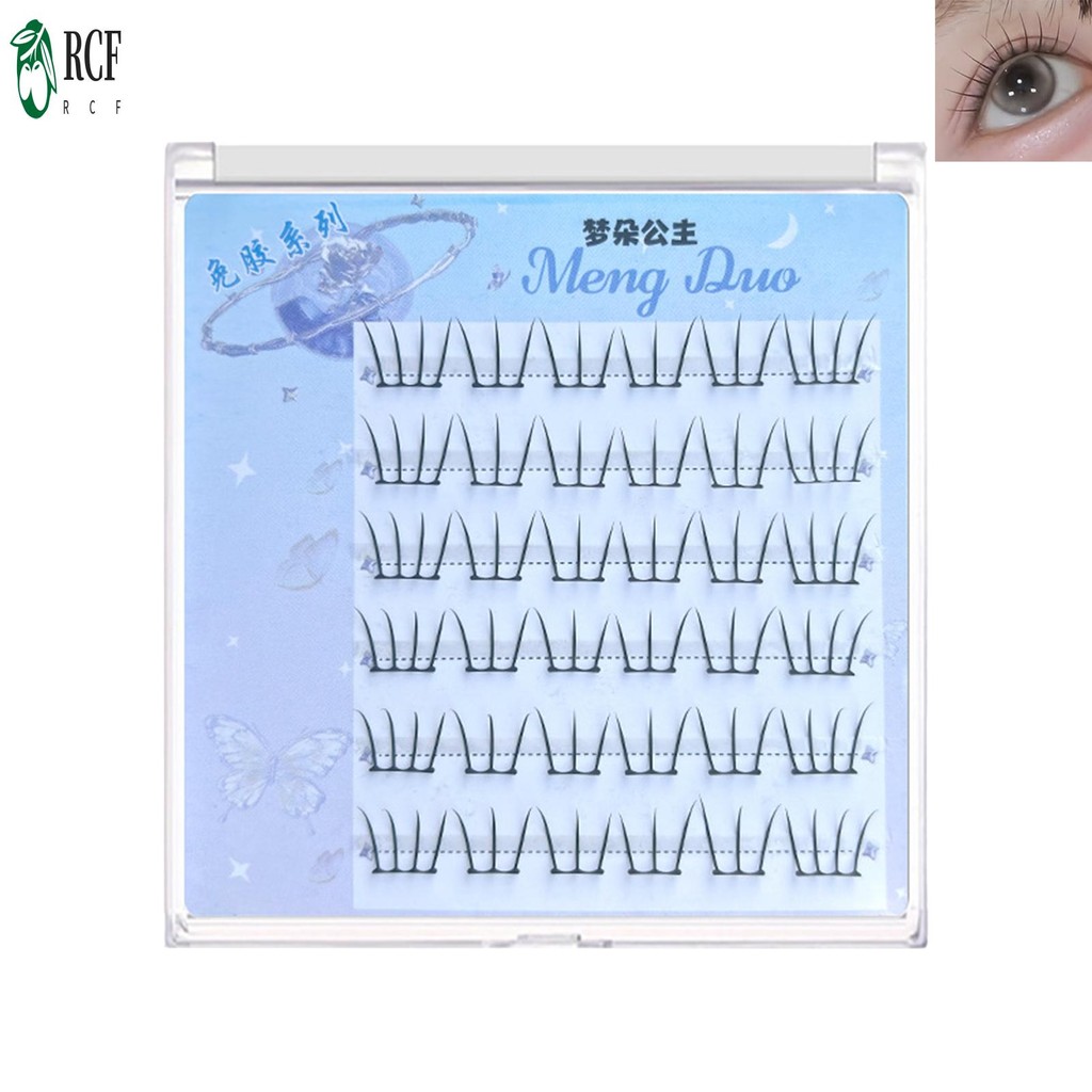 Không Cần Keo Cụm Lash Dây Mỏng DIY Anime Mi Cho Công Việc Sinh Nhật Tiệc Và Du Lịch