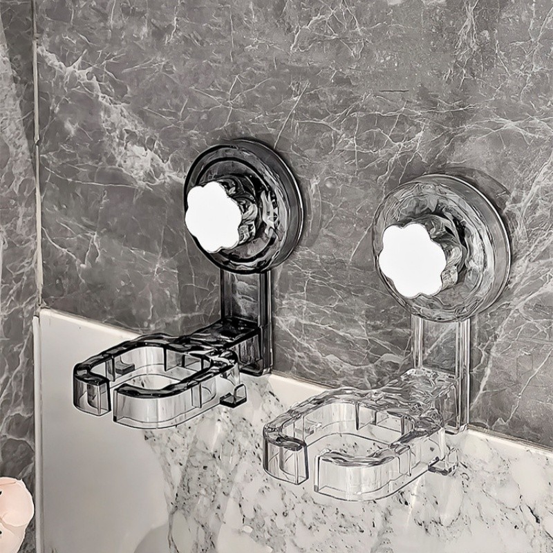 Giá đỡ máy sấy tóc cốc hút, Giá đỡ máy sấy tóc treo tường không cần khoan,Giá lưu trữ máy sấy tóc