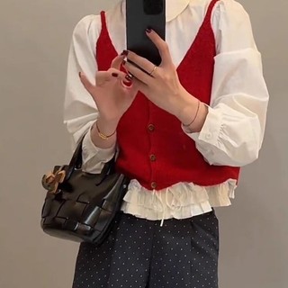 Áo Sơ Mi Mùa Xuân Ren Phong Cách Mới Nữ 2025 Khâu viền Áo Sơ Mi Trắng Top Nữ Búp Bê Cổ Phong Cách Nóng bỏng