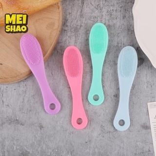 MeiShao Silicone Mũi Bàn Chải Facial Pore Cleaner Di Động Mụn Đầu Đen Hai Mặt Bàn Chải Massage Làm Đẹp Dụng Cụ Làm Sạch Da Mặt Mũi Tẩy Tế Bào Chết