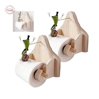 Cuộc diễu hành Sáng Tạo Ếch Cưỡi Giấy Vệ Sinh Giá Đỡ Giấy Gỗ Khăn Giấy Cuộn Móc Treo Vệ Sinh Cuộn Giấy Giá Trang Trí Nhà Phòng Tắm Phụ Kiện VN