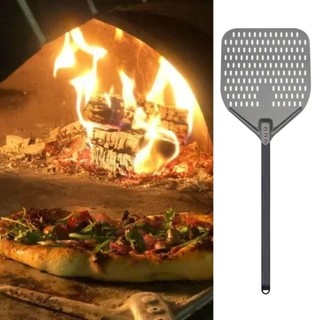 [Còn hàng] Xẻng Pizza Nhôm OAKANDME, có tay cầm dài Thìa mái chèo Pizza lớn, Dụng cụ làm bánh 12 / 14 inch có thể tháo rời Vỏ quay Pizza