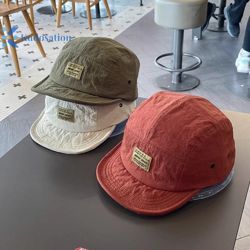 Kudosation Ngắn Viền Mỏ Vịt Đa Năng Retro Mũ Chống Nắng Mùa Hè Mềm Top Bóng Chày
