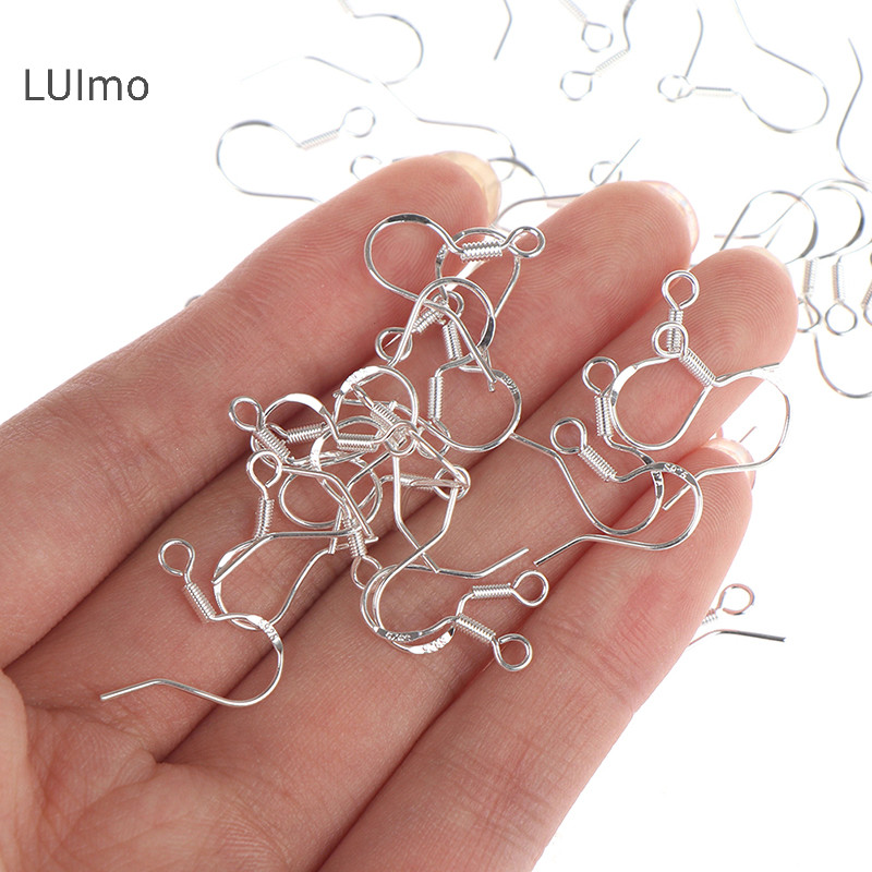 Luimo 50 Chiếc Bạc 925 DIY Bông Tai Móc Trang Sức Phụ Kiện Dây Tai SBS