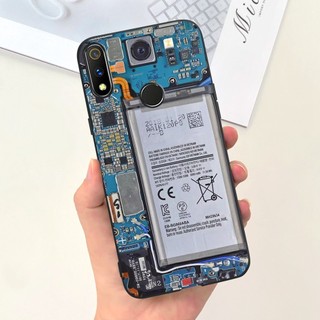 Dành Cho Realme 3 / Realme 3 Pro Ốp Lưng Hoa Thời Trang Mới Bé Gái Sơn Mềm Silicon Cho Realme 3i Realme3 RMX1827 Vỏ