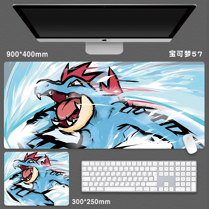 Pokemon Miếng Lót Chuột Anime Lớn Miếng Lót Chuột Hoạt Hình Pikachu Gengar Laptop Để Bàn Thảm Phụ Kiện