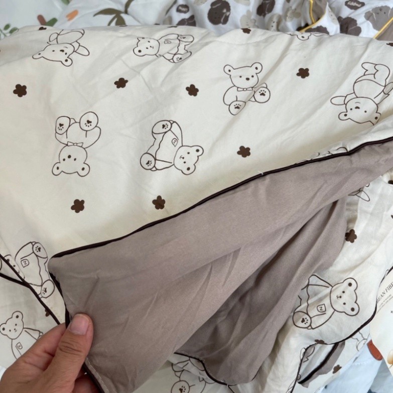Chăn Cotton Đũi Sơ Đậu Nành Hàn Quốc Nhập Khẩu, chăn hè thu ( ảnh thật shop tự chụp ) chăn thu hè nhập khẩu loại 1
