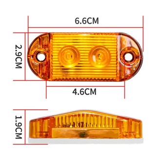 Lookshow 1 Xe 24 Đèn LED Bên Đánh Dấu Đèn Vuông Bên Ngoài Đèn Cảnh Báo Đuôi Xe Kéo Tự Động Xe Tải Giải Phóng Bóng Đèn 12-36V G4R6
