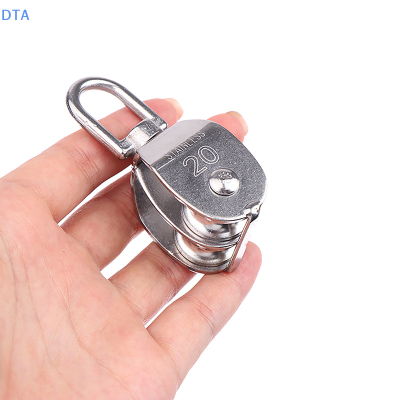 Dta 1 Thép không gỉ 304 M15 M20 M25 M32 Bánh xe đơn xoay Lifg Dây ròng rọc Bộ dụng cụ bánh xe Lifg Khối ròng rọc đôi PO