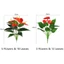 CATIYAHA Cây xanh Anthurium giả, Bàn tay đỏ nhân tạo bằng nhựa 35 / 50CM, Mô phỏng cây thảo mộc lớn Trang trí phòng khách Anthurium