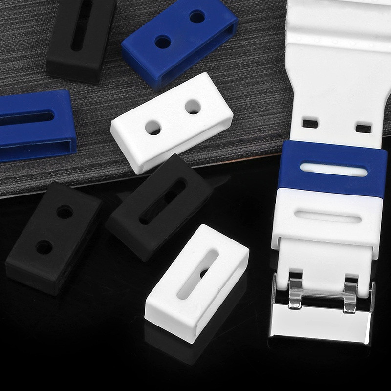 2 Chiếc Đồng Hồ Vòng Vòng Vòng Silicon Cao Su Dây Đeo Đồng Hồ Giá Đỡ Dây Đeo Tay Nhẫn Dây Đeo Đồng Hồ Giữ 18mm 20mm 22mm 23mm Vòng Tay Vòng Bảo Mật Giá Đỡ