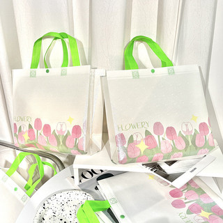 Phim không dệt Tulip Thân thiện với môi trường Cửa hàng quần áo Túi Tote Mua sắm Quà tặng Túi đóng gói