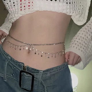Julyhot Thời Trang Sáng Bóng Kim Cương Giả Eo Dây Xích Dành Cho Nữ Cô Gái Đơn Giản Gợi Cảm Đi Biển Bikini Nhiều Lớp Kim Cương Giả Ngôi Sao sel Cơ Thể Dây Xích Massivedeals