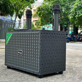 Loa Bluetooth Xách Tay Leong L-111 Sành Điệu, Âm Bass Chuẩn, Chỉnh Bass Treble Trên Micro, Pin Khỏe.