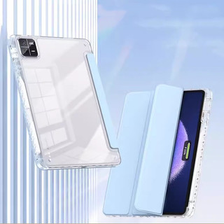 Ốp Lưng Acrylic Pha Lê Đá Cho Xiaomi Poco Pad M1 12.1 inch 2025 Poco Pad X1 Pad 8 8Pro 11.2inch Redmi Pad 2 Pro 12.1 Vỏ Bảo Vệ Da Gấp Ba Có Khe Cắm Bút