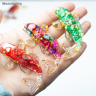 Moonlights Đá Pha Lê Sỏi Cá Koi May Mắn Hình Nhựa Lạ Mắt Cá Chép Tượng Trang Trí Nhà Bàn Làm Việc Trang Trí Quà Tặng EN