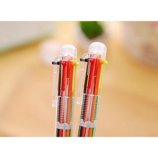 [6 Ngòi] Bút Gel Bút Bi Nước Mực Gel 6 Ngòi Trong Suốt Khô Nhanh Ngòi 0.5mm, Mực Đều, Nét Chữ Đẹp - Bút Mực Gel