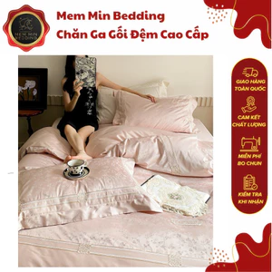 Bộ Chăn Ga Gối Lụa Jacquard Bộ Sưu Tập Venice Cao Cấp - MemMinbedding Luxury
