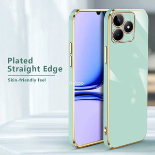 Vỏ Mạ 6D Cho Realme C63 C61 C53 C51 NFC Note 50 60 Note50 Note60 RealmeC63 4G 2024 Vỏ Điện Thoại Silicon TPU Mềm Lỏng Cho RealmeC51 Ốp Lưng Cặp Đôi Chống Sốc
