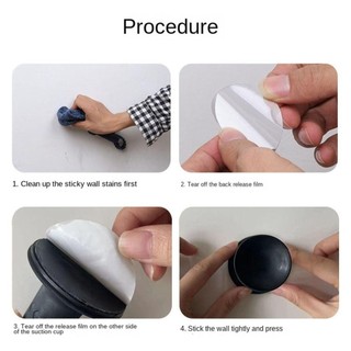 Nút chặn cửa ALMA1, Giá đỡ sàn silicon chống va chạm, Bảo vệ tường ẩn hút mạnh Doorstop Home