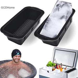 Gcdhome Cực Lớn Khuôn Làm Đá Silicon Khuôn Lớn Có Thể Tái Sử Dụng Máy Làm Đá Lớn Khay Tắm Đá Đá Cho Gia Đình HOT