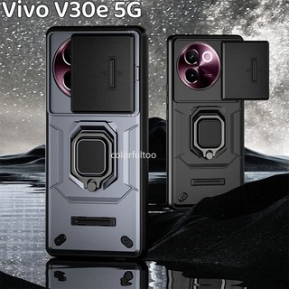 Vivo V30E 2024 Đẩy Kéo Trượt Bảo Vệ Camera Ốp lưng Vivo V60 V50 V30e 5G V 30E VivoV30e Armor Vỏ Chống Sốc PC Cứng Ốp Lưng Chống Rơi Giá Đỡ Giá Đỡ Mặt Sau