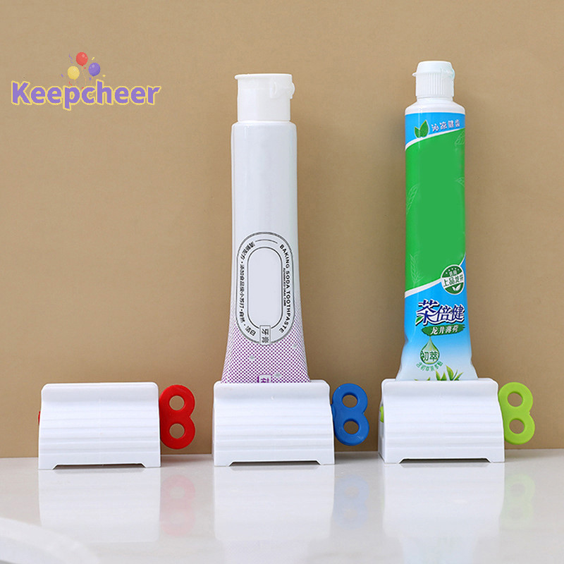 [Keepcheer] Dụng cụ ép kem đánh răng Dụng cụ phòng tắm Mỹ phẩm ép sữa rửa mặt Cán [Mới]