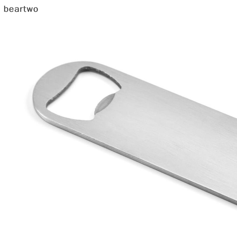 < Beartwo > Dụng cụ mở nắp chai bia bền Mini bằng thép không gỉ Dụng cụ mở nắp chai tốc độ phẳng Đẹp