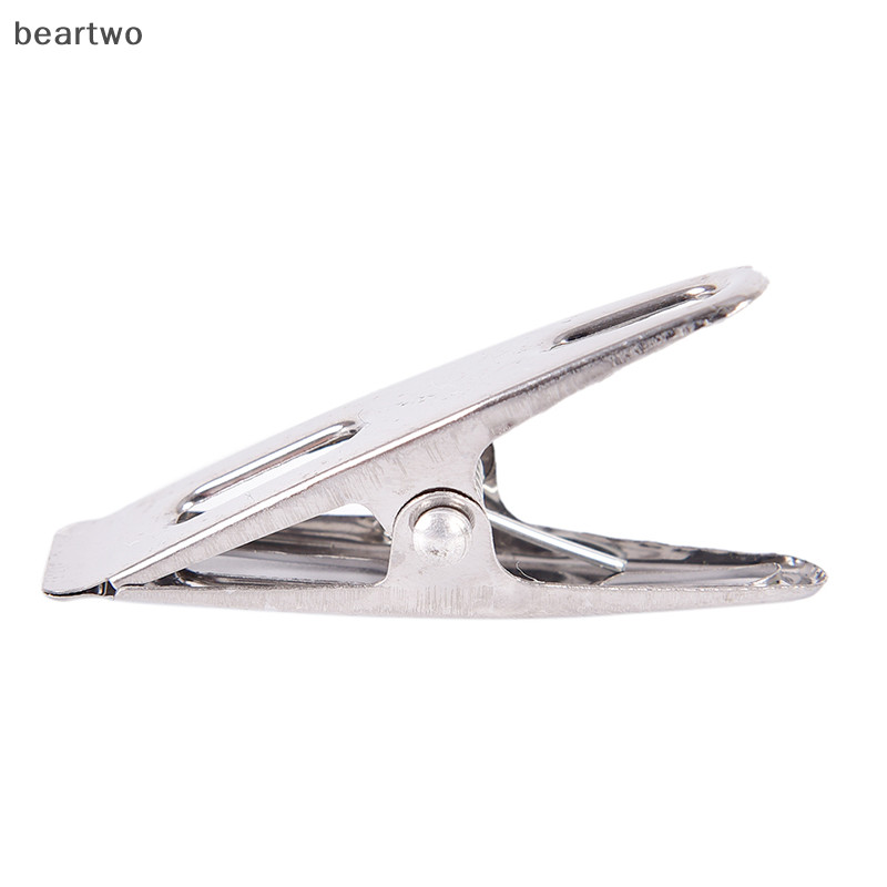 < Beartwo > 20 Cái Chốt quần áo bằng thép không gỉ Kẹp giặt Chân kim loại Kẹp đẹp