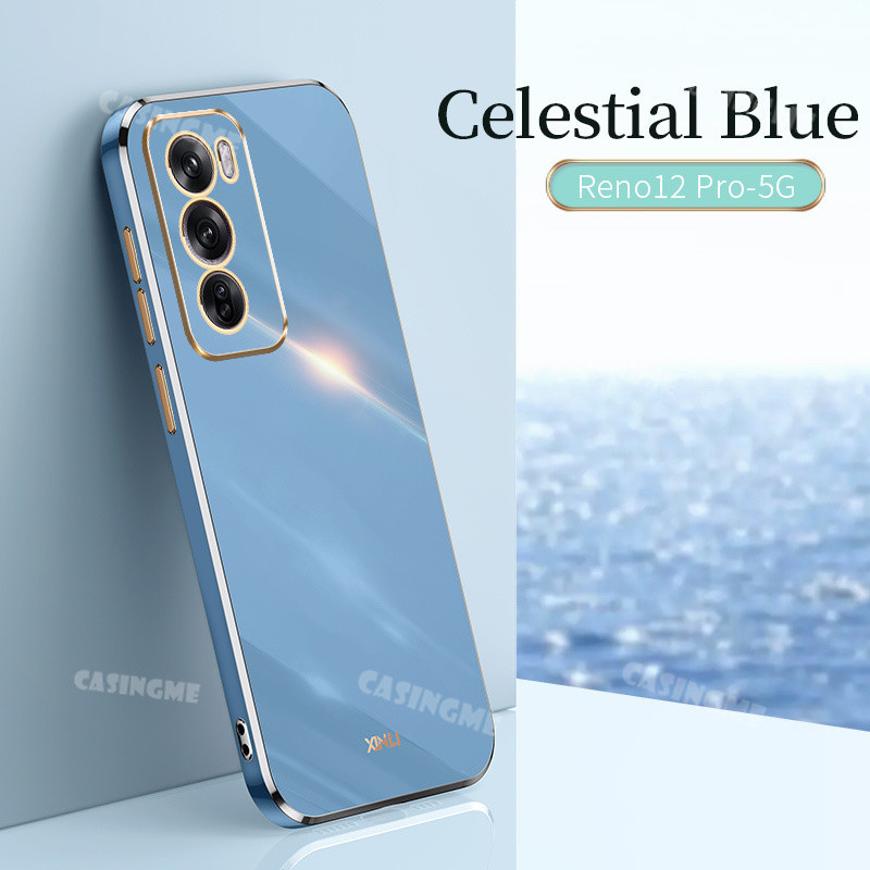 Oppo Reno12 12Pro 5G 2024 Vỏ Mạ Sang Trọng Cho Oppo Reno 12 Reno12 OppoReno12 Pro 12Pro 5G 4G 2024 Ốp lưng Silicon Mềm Chống Sốc Ốp Lưng
