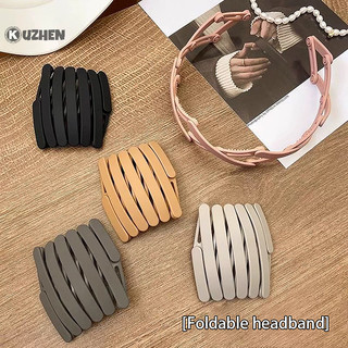 Kuzhen Di Động Gấp Tóc Nữ Chống Trơn Trượt Mặt Rửa Tóc Bé Gái Phụ Kiện Tóc Có Thể Thu Vào HOT