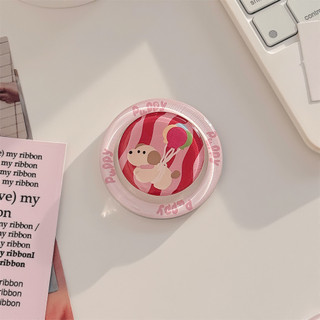 N52 Phim Hoạt Hình Dễ Thương Tròn Từ Tính Giá Đỡ Điện Thoại Cho Magsafe Case Và IPhone 15 14 13 12 Pro Max 14 Plus Có Thể Gập Lại Pop Ring Grip Co Giãn Để Bàn Màu p7