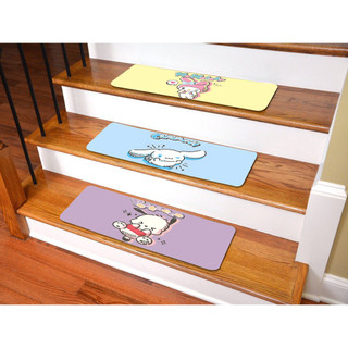 Tấm lót cầu thang Phim hoạt hình dễ thương Sanrio Tấm lót cầu thang gia đình Tấm thấm nước và chống trượt (76x20CM)