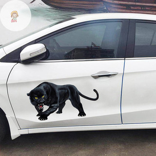 Twe Phim Hoạt Hình 3D Dán Xe Ô Tô Động Vật Black Panther gầm Ốp Lưng Bao Trầy Xước VN