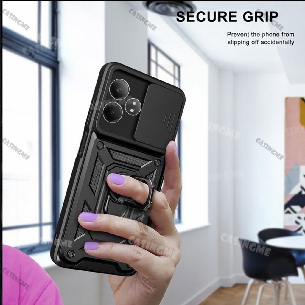 Vỏ giáp chống sốc Realme GT6 6T 2024 cho Realme GT Neo 6 6GT GT6 RealmeGT6 Neo6 SE 6T 4G 5G Vỏ bọc từ tính ô tô Đẩy kéo Camera bảo vệ vỏ Vỏ điện thoại
