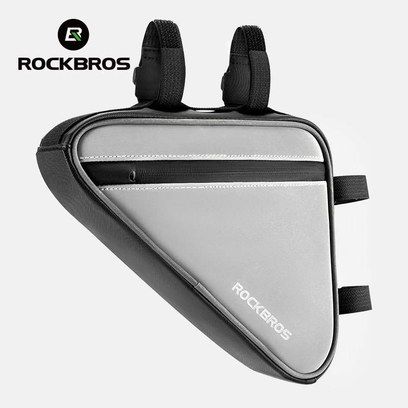 Rockbros Xe Đạp Tam Giác Túi Phản Quang Chống Thấm Nước Công Suất 0.9L Xe Đạp Trên Ống Túi Lớp Bên Trong Túi Đi Xe Đạp Phụ Kiện