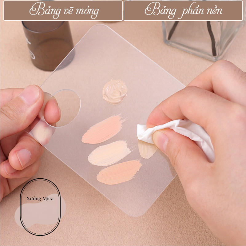 Bảng phấn nền dạng lỏng trang điểm màu / bảng vẽ móng & sơn / tấm acrylic trong suốt / dụng cụ trang điểm