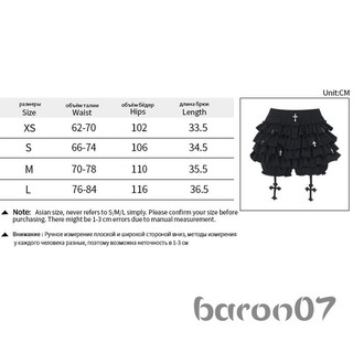 Nữ Mini Skorts Thời Trang Mặt Dây Chữ Thập Nhiều Lớp Xù Cao Cấp Váy Ngắn Màu Đen Cho Xuân Hè