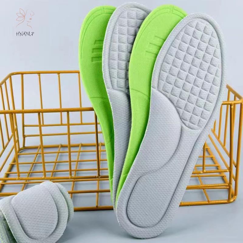 Hnkmp 2 Chân Chỉnh Hình Đế Giày Chạy Bộ Nhớ Mềm Xốp Đế Cho Giày Nam Nữ Khử Mùi Thấm Hút-Áo Massage Thể Thao.