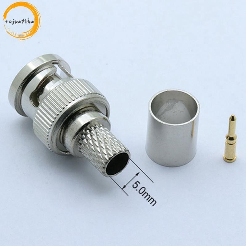 30 CÁI BNC Nam Uốn Kết Nối Cho Hệ Thống Quan Sát Nữ Khớp Nối BNC RG6