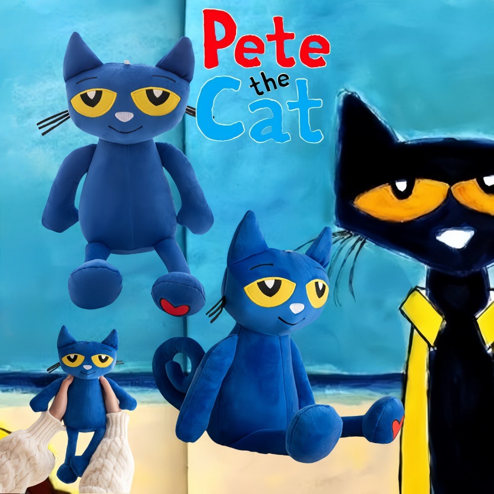 Pete Mèo Đồ Chơi Sang Trọng Hoạt Hình Mèo Xanh Plushie Búp Bê Vui Nhộn Truyện Tranh Ngoại Vi Mèo Pete Đồ Chơi Nhồi Bông Mềm Cho Bé Đồ Chơi Nhẹ Nhà Trang Trí Phòng Ngủ Trẻ Em Quà Tặng Sinh Nhật Đổi Quà Tặng Quà Tặng