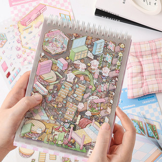 Enwei 40 Tờ The Sims Series 3D DIY Dễ Thương PET Phong Cảnh Dán Bộ Sưu Tập Cho Bé Gái Trang Trí Phòng Thêu Sò Thủ Công Bộ Dụng Cụ Nghệ Thuật Đồ Dùng Quà Tặng Sáng Tạo