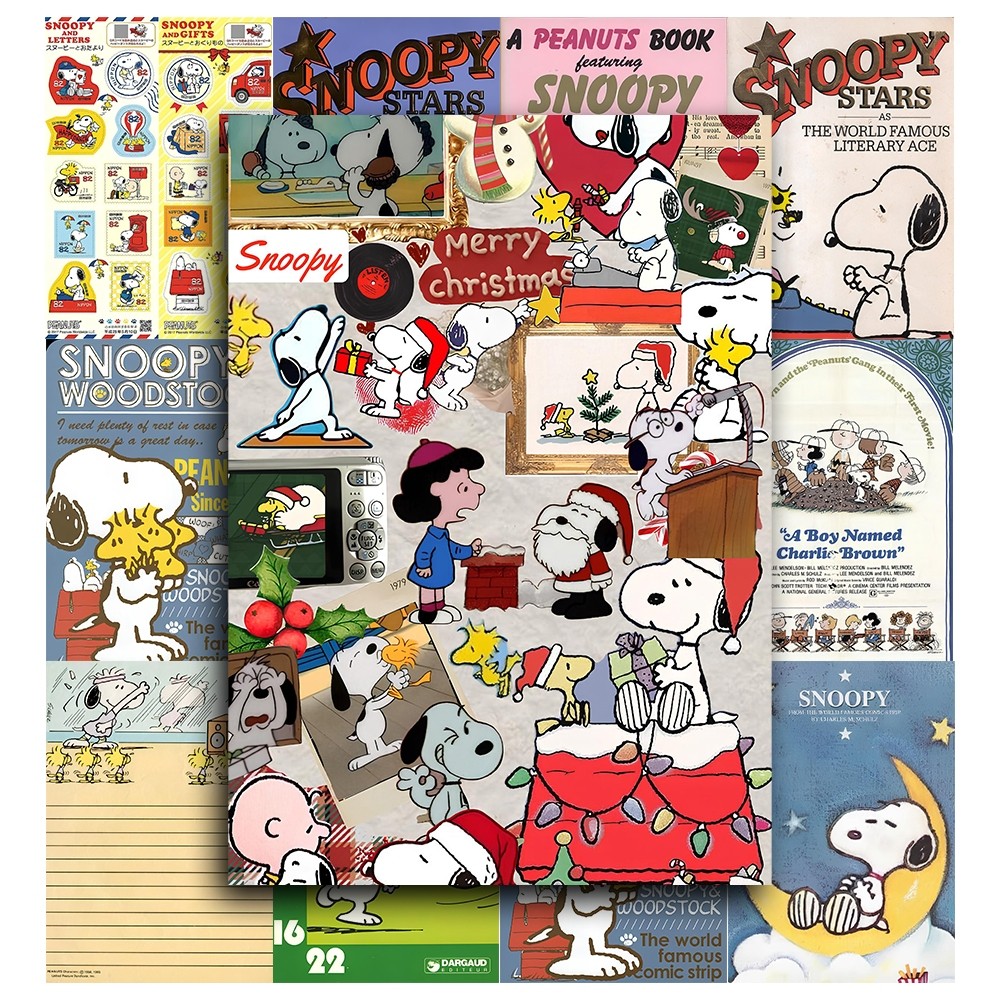 [Giấy] A5 In Màu - Set 50 Tờ Poster Giấy Dán Tường - HÌNH CHÚ CHÓ SNOOPY - Decor Trang Trí Nhà | MS: 111458