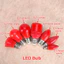 Oimg 2 Chiếc E12 / E14 / E27 Bóng Đèn LED Hình Nến Thần Đèn Thích Hợp Cho Tượng Phật Sen Đỏ Thần Phật Giáo Đám Cưới Trung Quốc