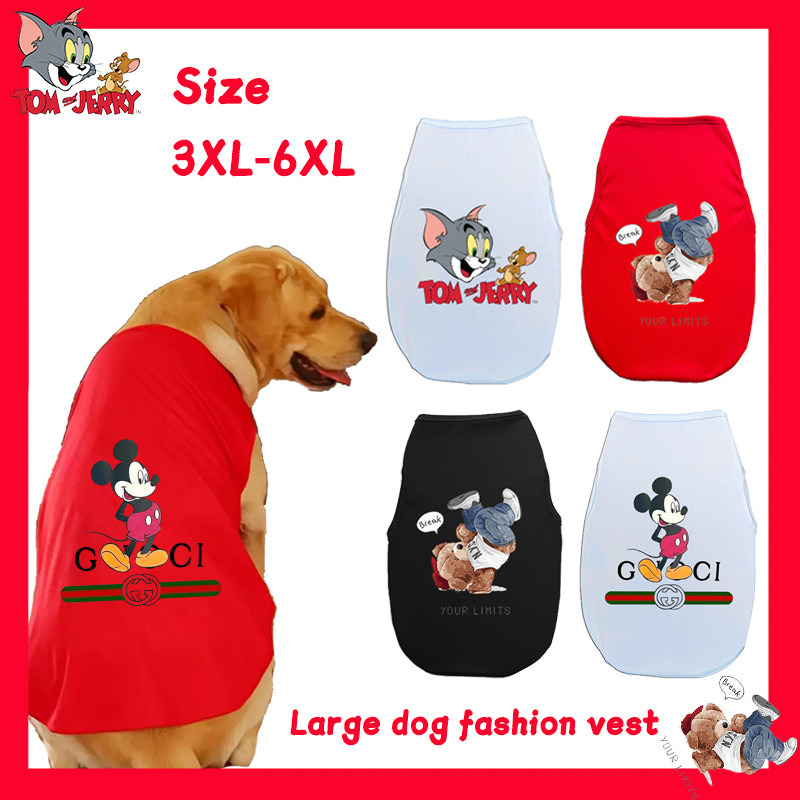 ✨ Hàng Mới Về ✨ 3xl-6xl Pet Tank Top Ba Màu Thiết Kế Thời Trang In Hình Vui Nhộn, Thời Trang Chó Mèo Lớn Được ưa chuộng