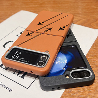 Ốp Lưng Họa Tiết Tuyến Đường Máy Bay Cho Samsung Galaxy Z Flip6 Flip5 Flip4 Flip3 Flip 6 5 4 3 5G Họa Tiết Da Mềm TPU Gấp Điện Thoại