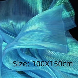 SEREIP Nàng Tiên Cá Xếp Ly Vải, Sáng 150CM Rộng Organza Vải, Nhà Thiết Kế Vải DIY Xù Gạc Trang Phục Đầm Dự Tiệc