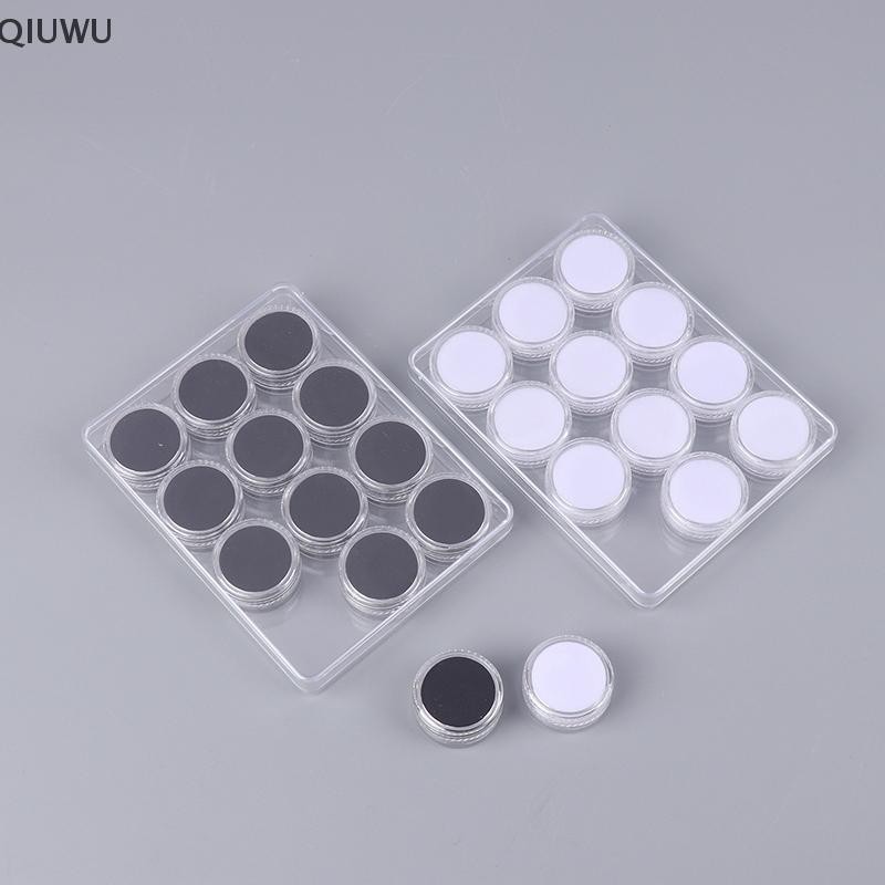 QIUWU Trong Suốt Tròn Đá Quý Hiển Thị Bộ Sưu Tập Hộp Bảo Quản Trang Sức Đá Quý Rời Hộp Đựng Bình Tổ Chức Khay Có Nắp.